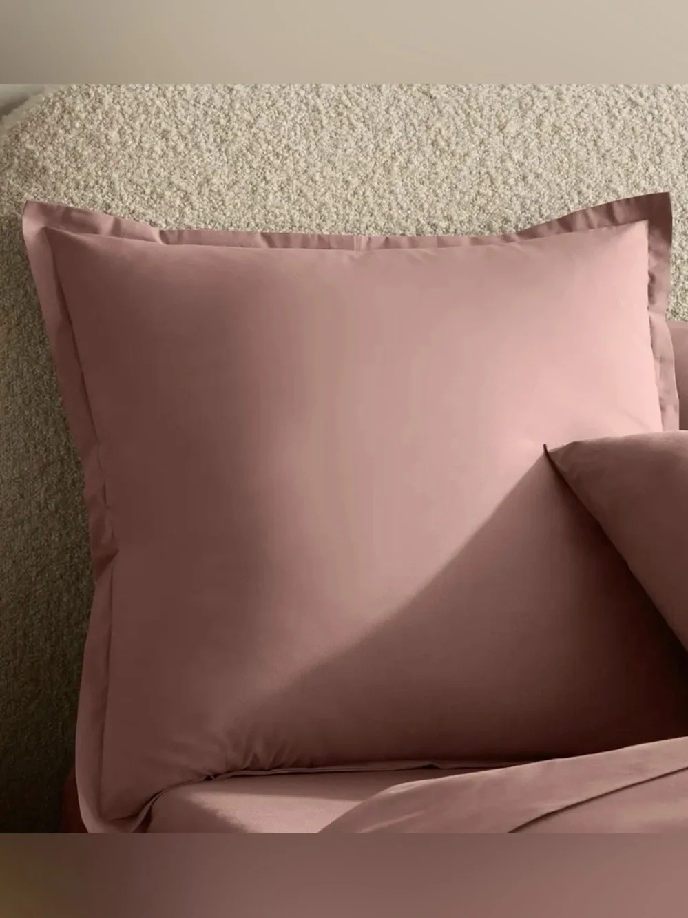 NWOT Quince Set of 2 Organic Crisp Percale Euro Shams, 26X 26 (Fig)